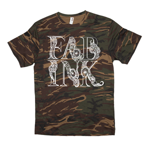 'FAB INK LOGO' T-Shirt White/Camo
