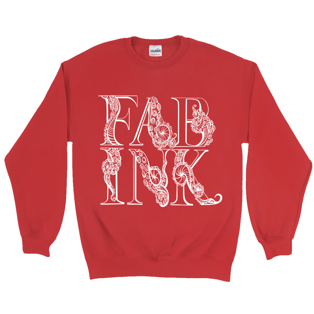 'FAB INK LOGO' Sweatshirt White Ink