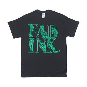 'FAB INK LOGO' T-Shirt Aqua Ink