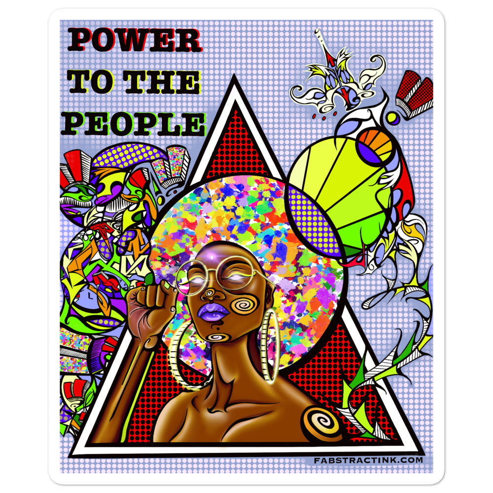 'POWER TO THE PEOPLE' Bubble-free Vinyl Sticker