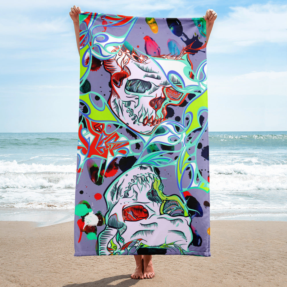 'Joker’s Wild' Beach Towel